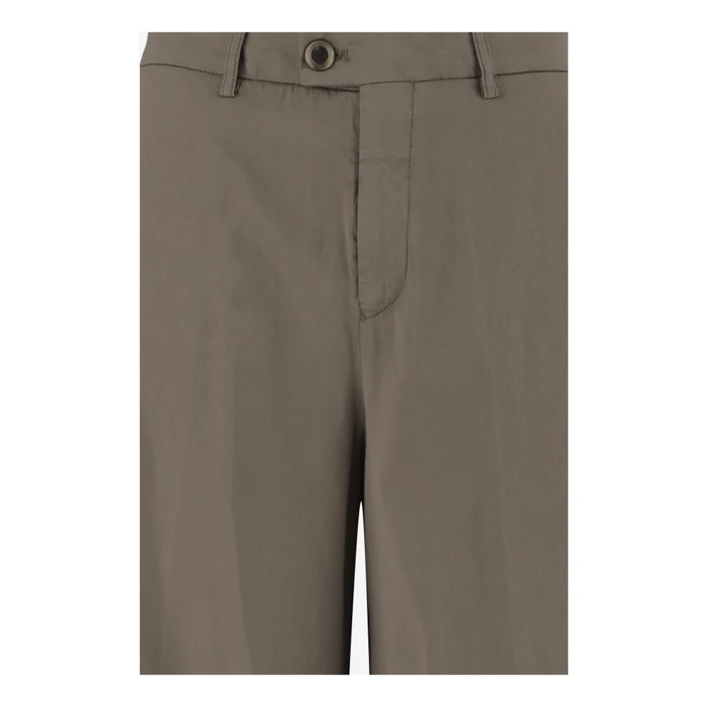 Berwich Zijden Katoenen Wijde Pijp Broek Bruin Brown Dames