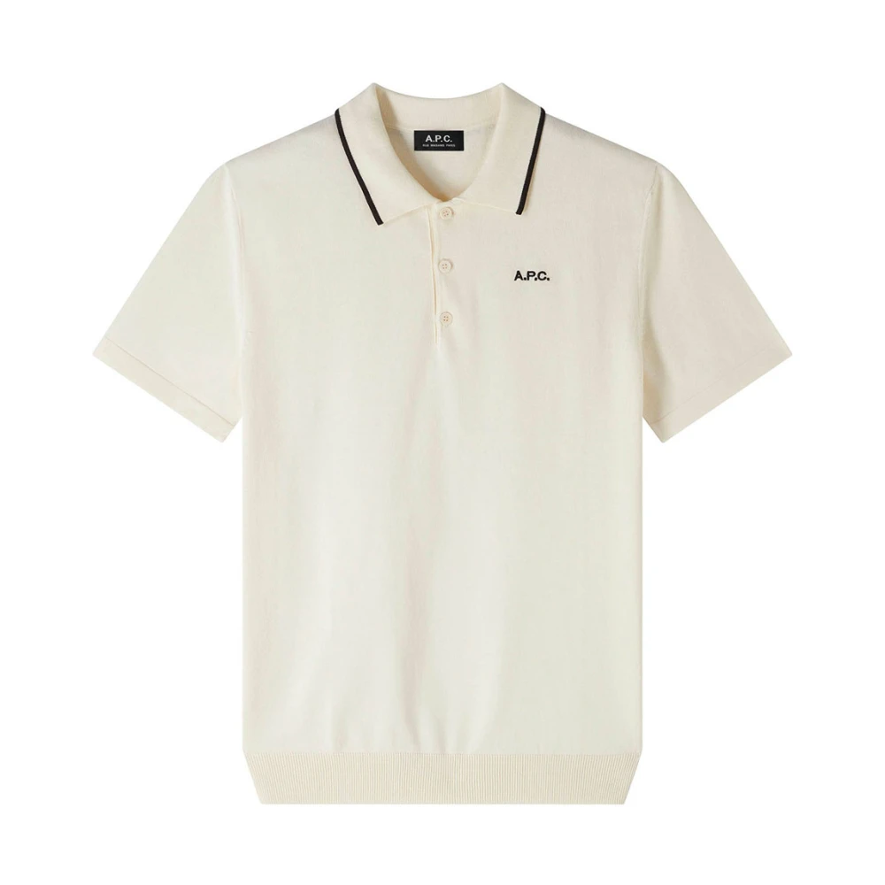 A.p.c. Flynn Polo Shirt White Heren