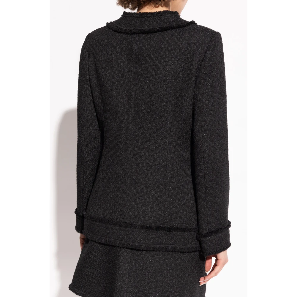 Dolce & Gabbana Tweed Blazer Black Dames