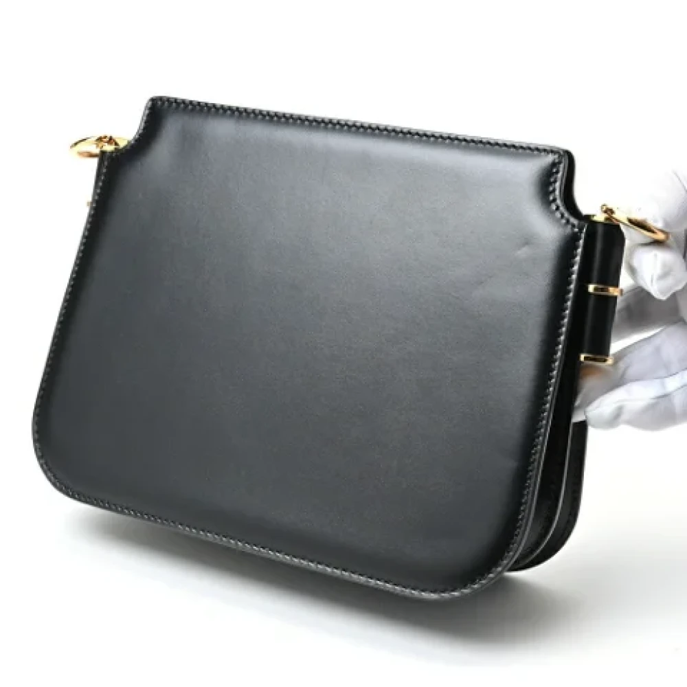 Fendi Vintage Pre-owned Leather shoulder-bags Black Dames