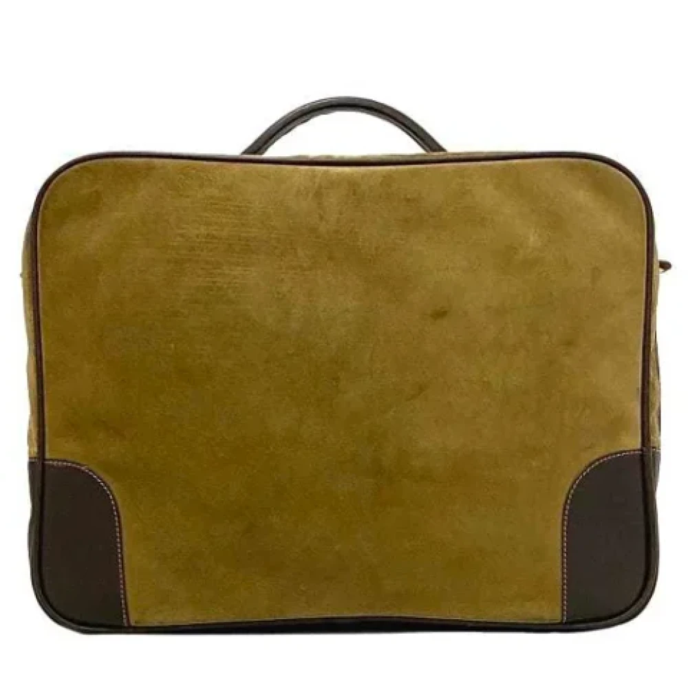 Loewe Pre-owned Fabric handbags Brown Dames
