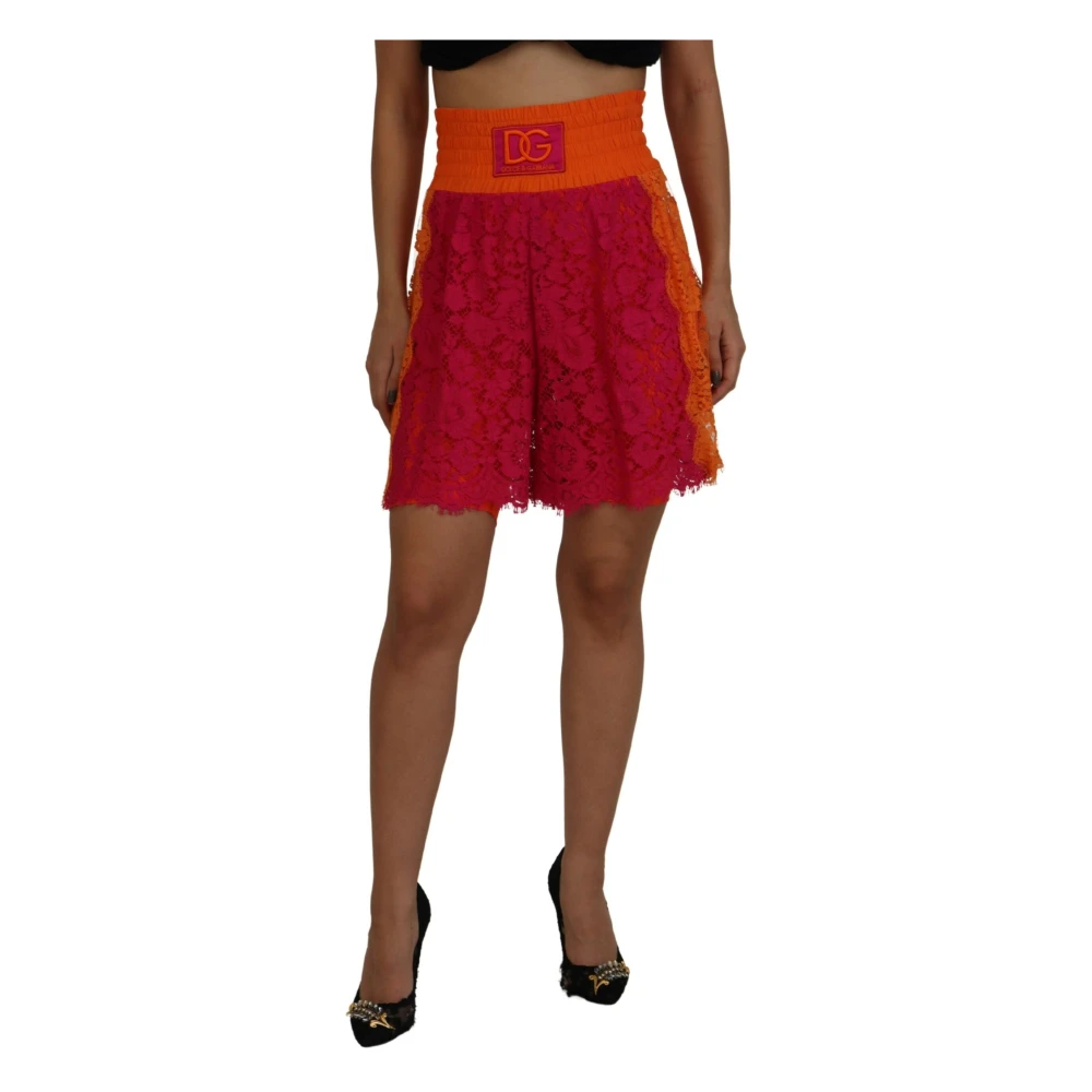 Dolce & Gabbana Rosa High Waist Shorts