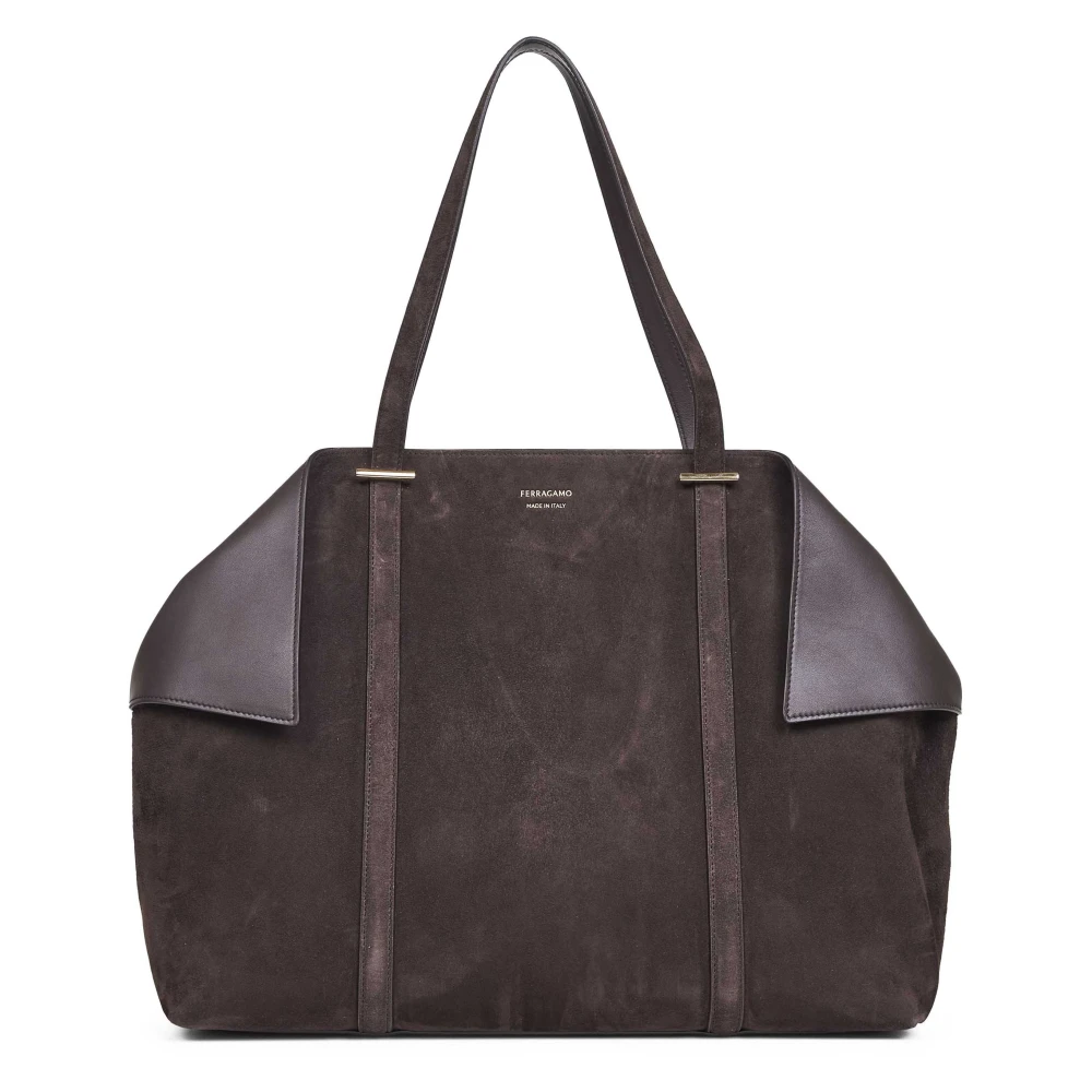 Ferragamo Women's Brown Shopping Bags, One Size, Tote Bag