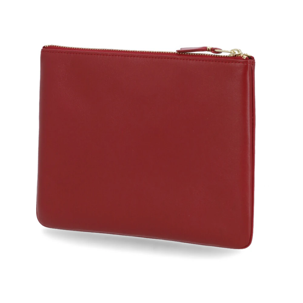 Comme des Garçons Rode leren Pochette tas Red Unisex