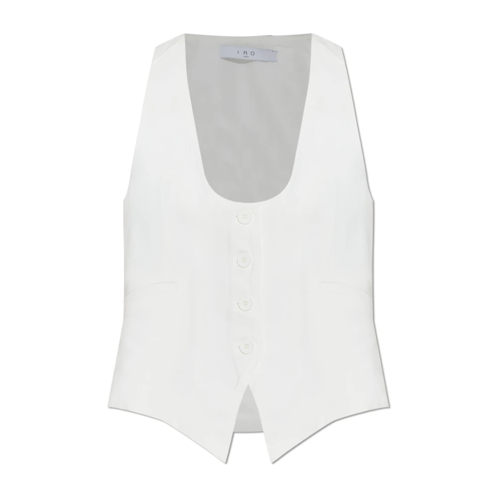 Iro White Cala Vest - Female - Waistcoats - S - Jackets