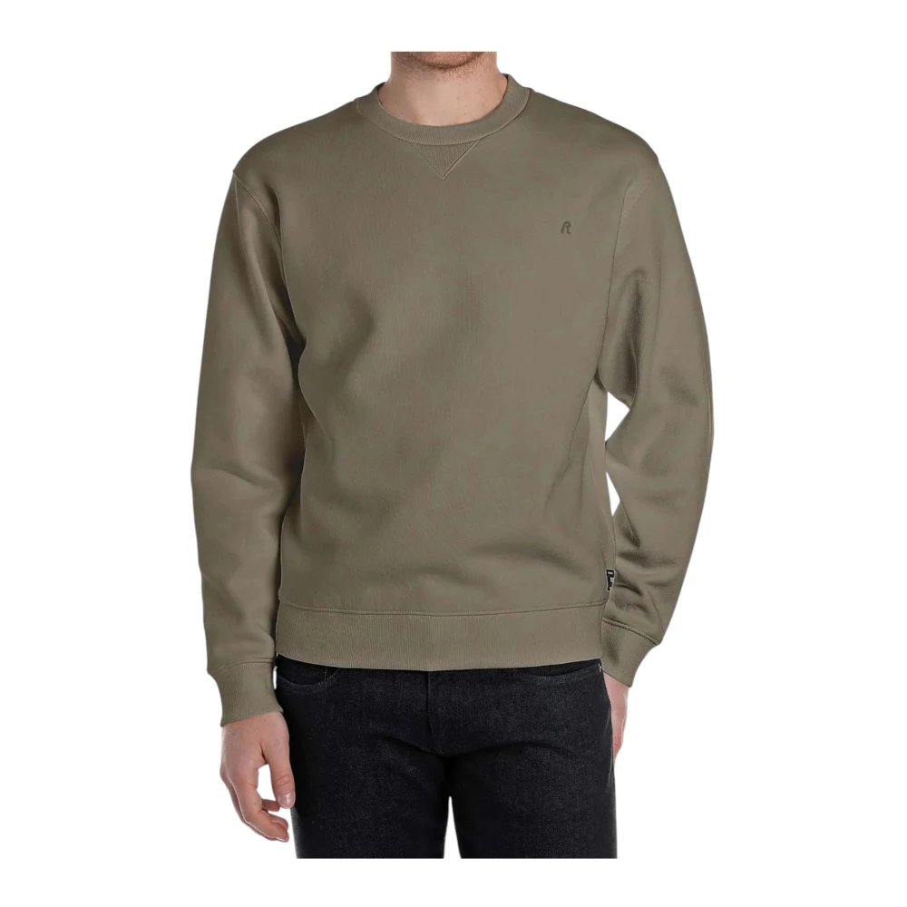 Replay Crewneck Sweatshirt Green Heren