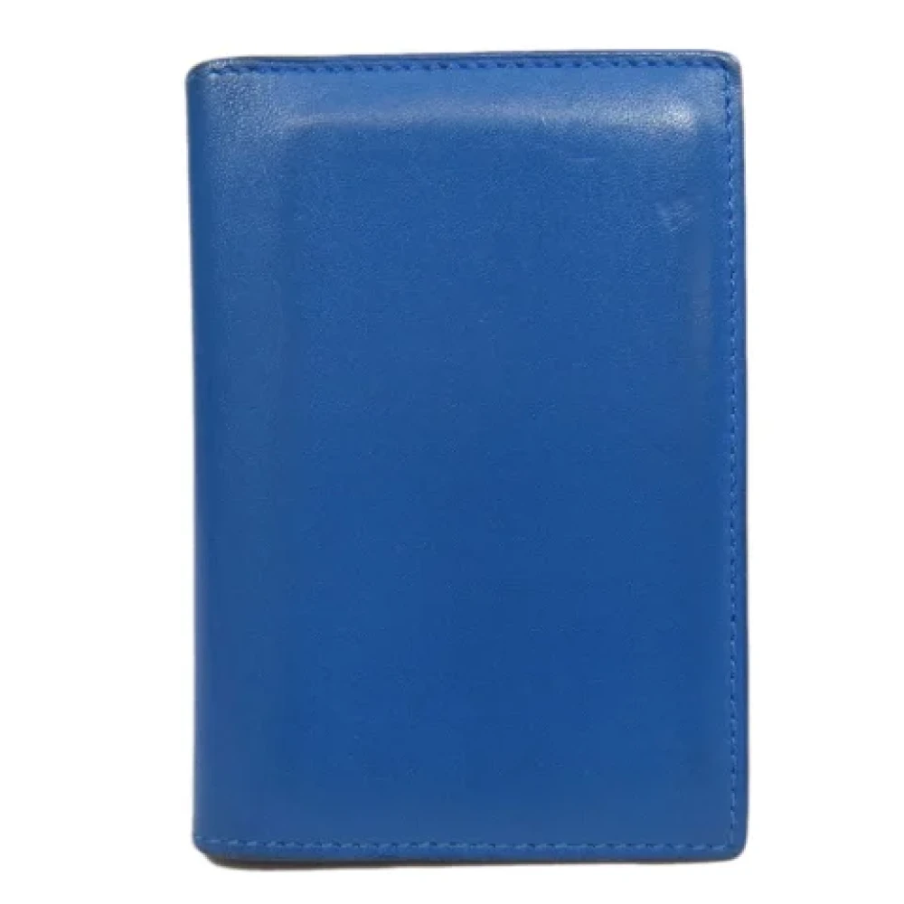 Hermès Vintage Pre-owned Leather wallets Blue Dames