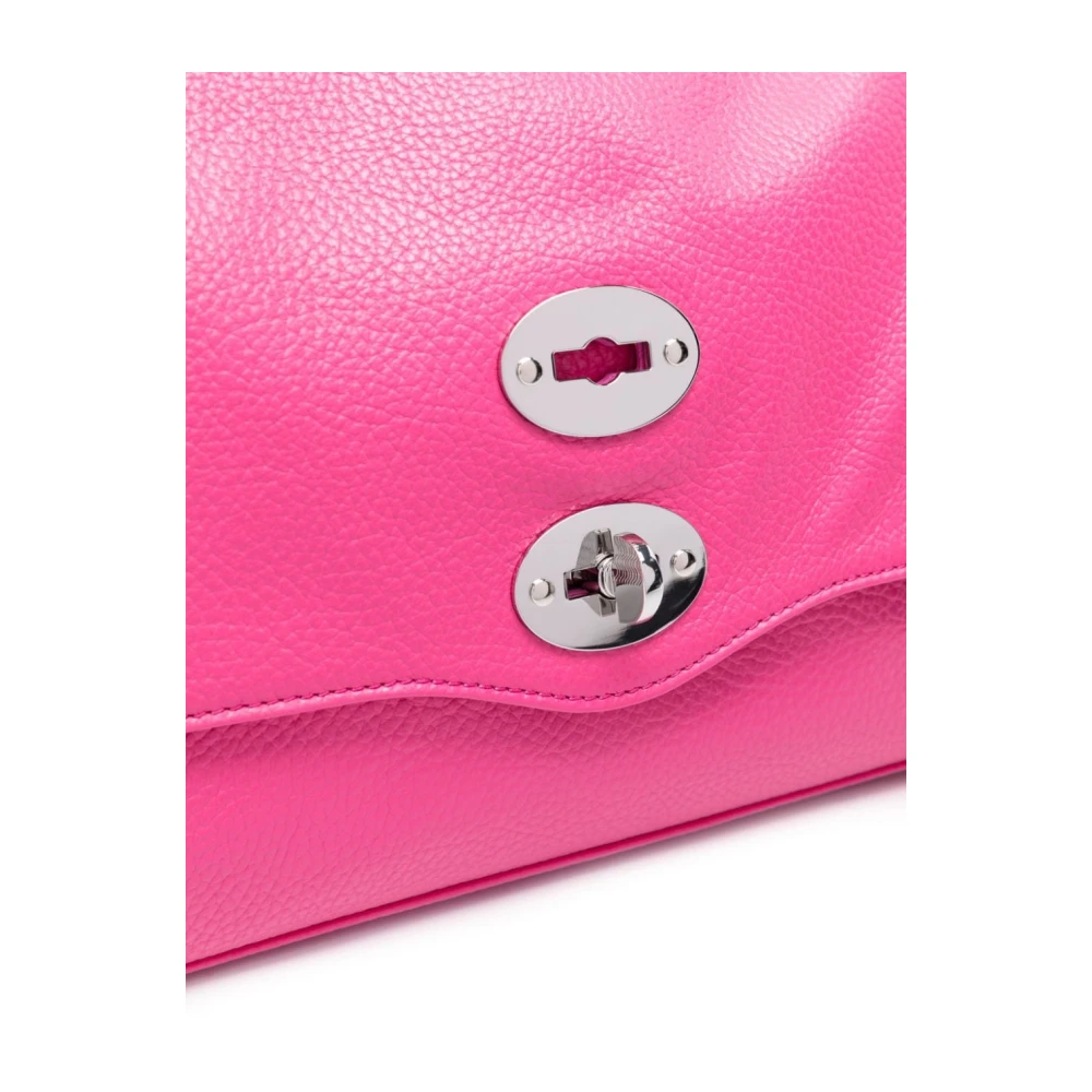 Zanellato Roze Studs Versierde Leren Handtas Pink Dames
