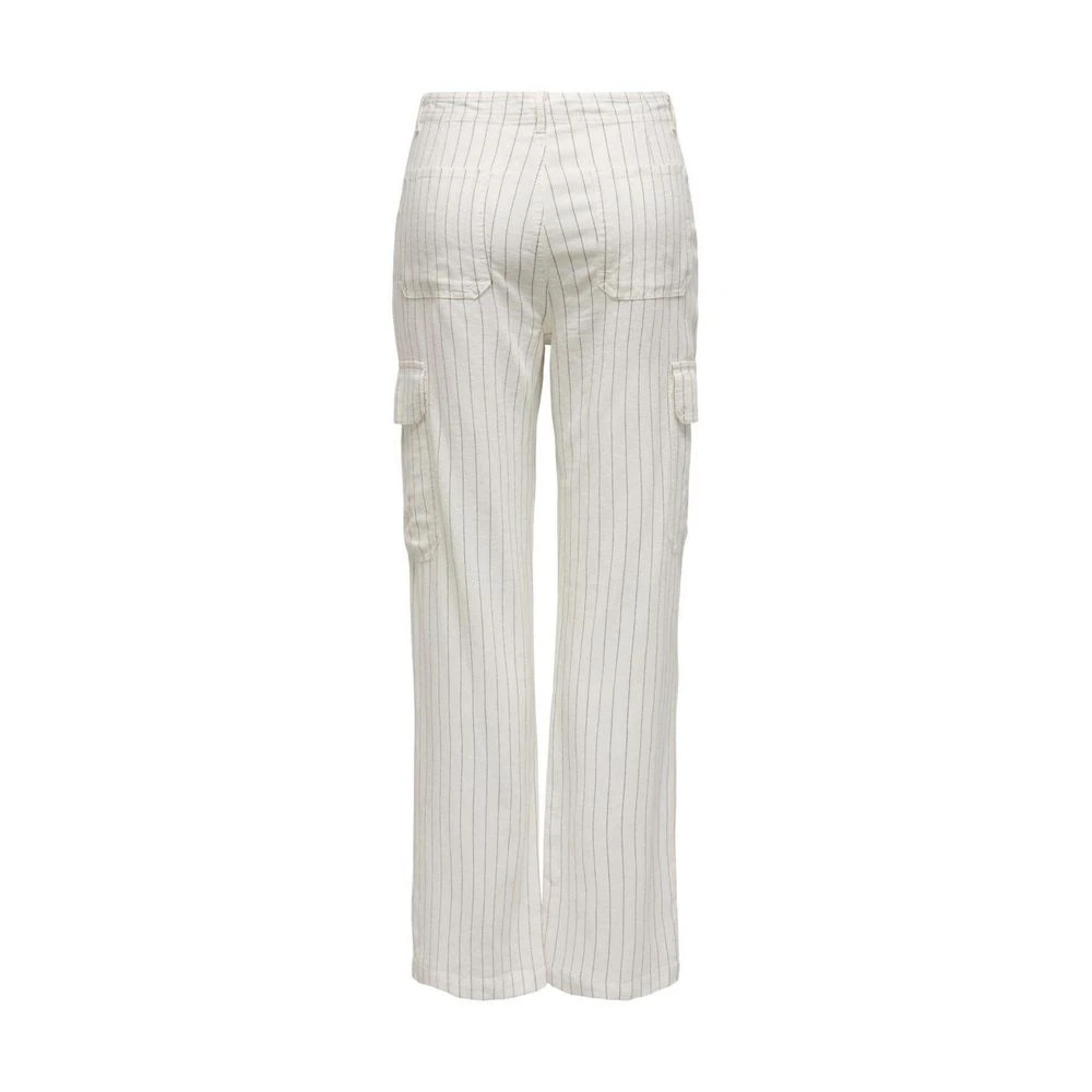 Only Linnen Jeans & Broek Collectie White Dames