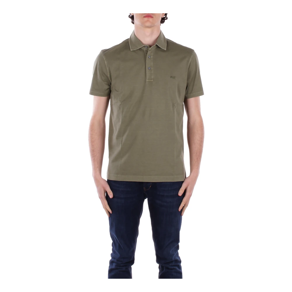Fay - Tops > Polo Shirts - Green - Fay - Modalova