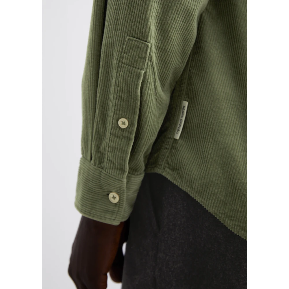 Marc O'Polo Corduroy overhemd regular Green Heren