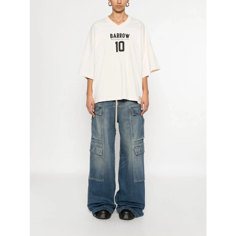 Barrow Witte Basic T-shirt White Heren