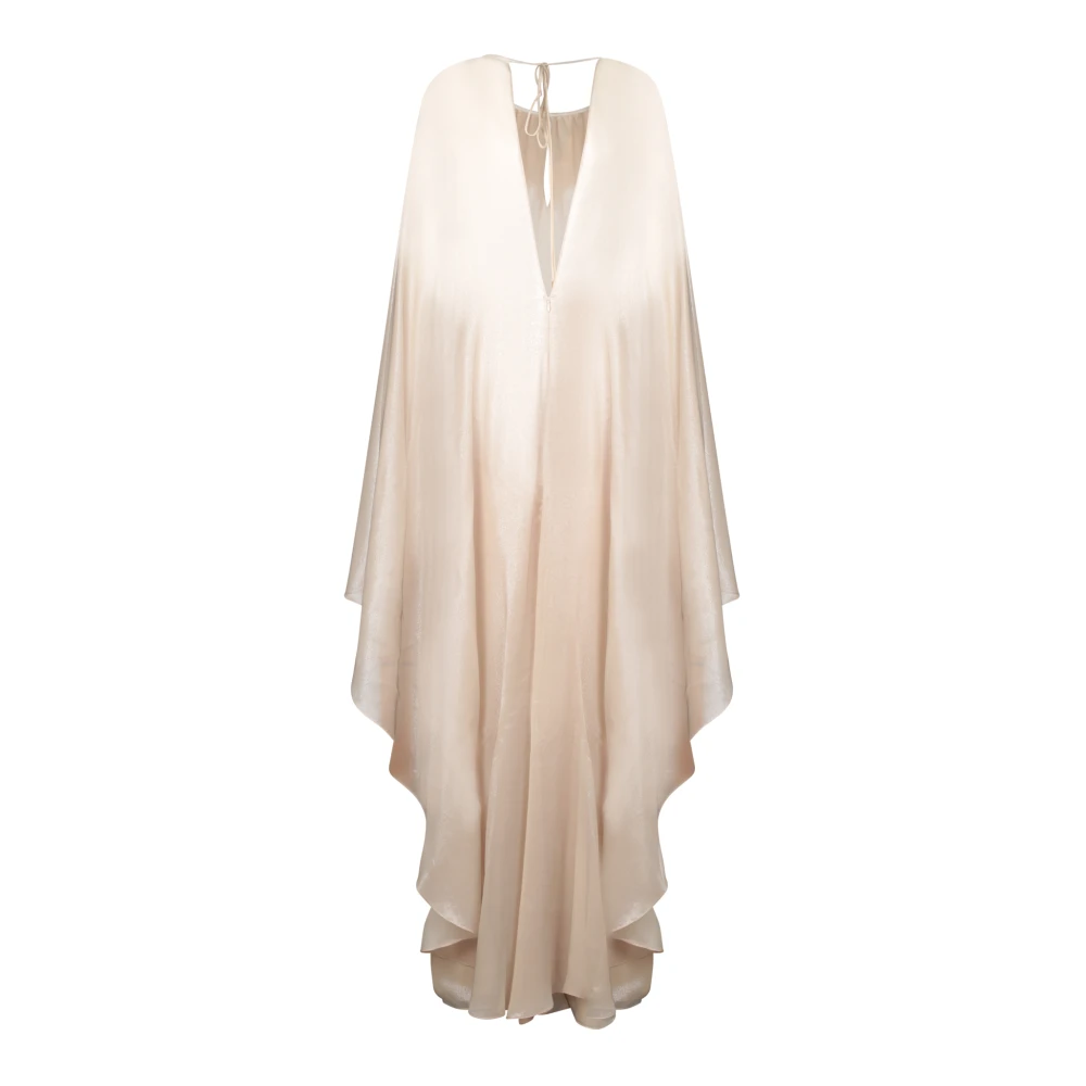 Tom Ford Glinsterende caftan jurk met strikdetail Beige Dames