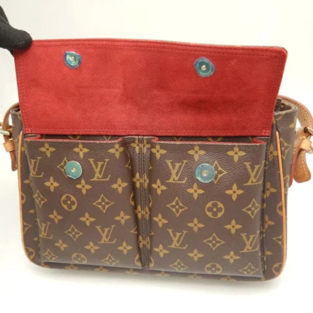 Louis Vuitton Vintage Pre-owned Canvas shoulder-bags Brown Dames