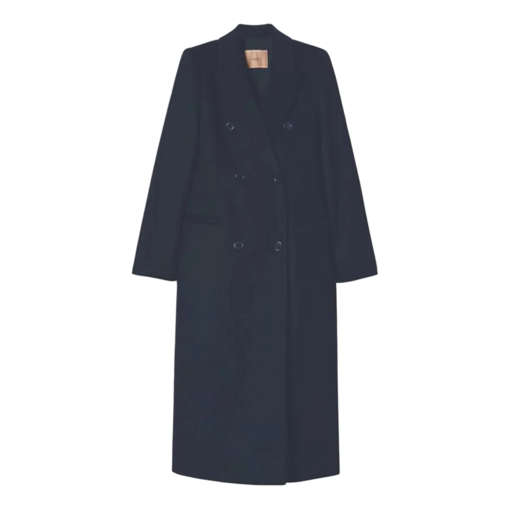 Twinset Stijlvolle Jas voor Vrouwen Blue Dames