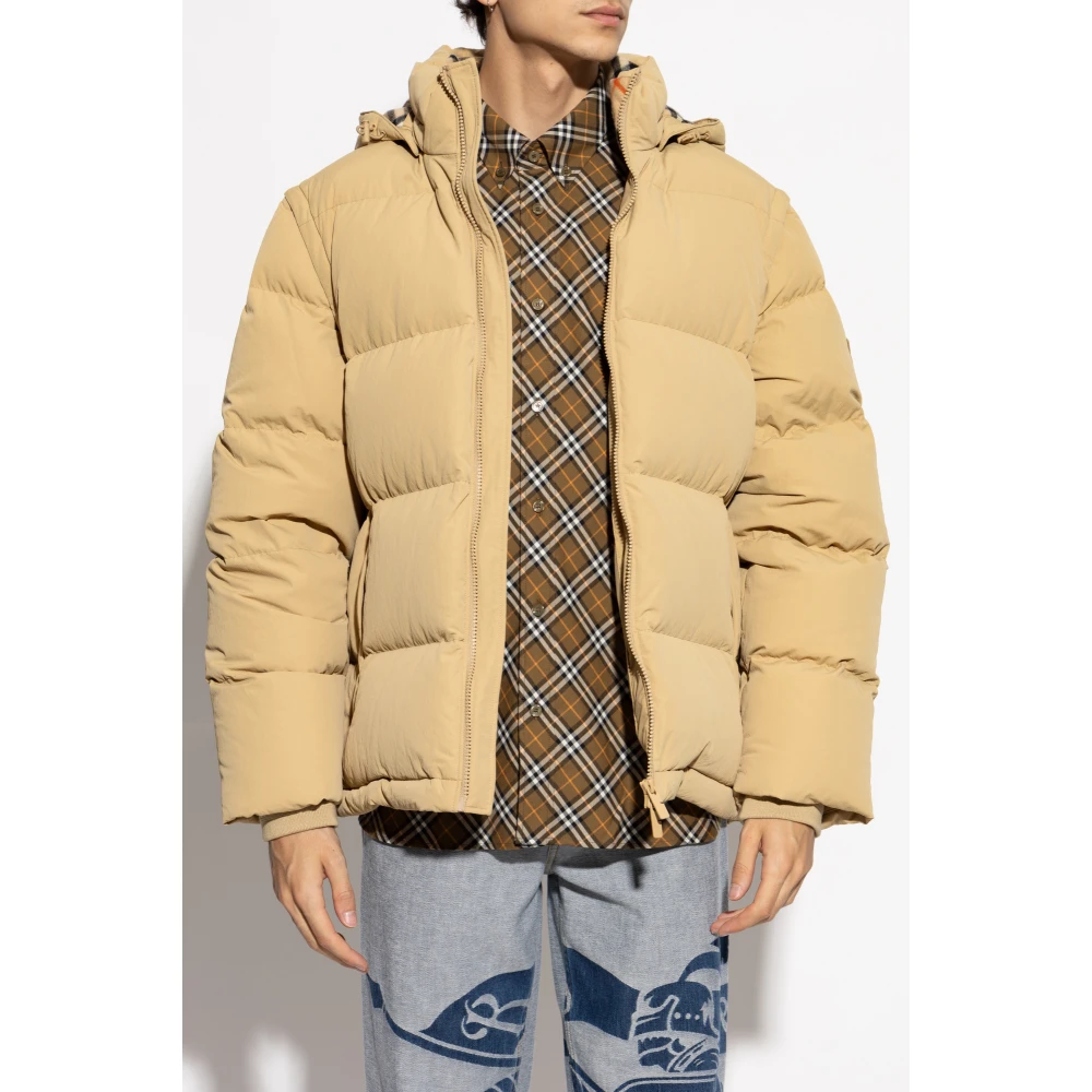 Burberry Pufferjas met afneembare mouwen Beige Heren