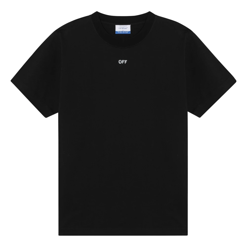 Off White Korte mouwen ronde hals T-shirt Black Heren