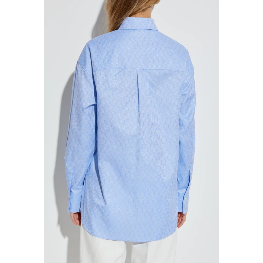 Salvatore Ferragamo Overhemd met monogram Blue Dames