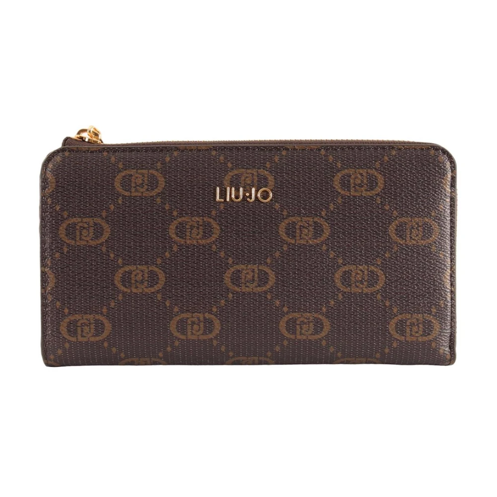 Liu Jo Stijlvolle Portemonnee van 100% Polyurethaan Brown Dames