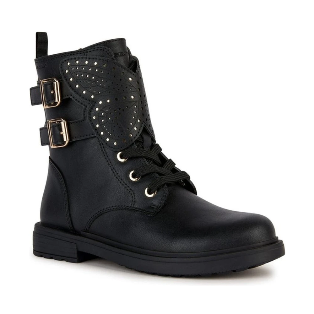 Geox Girls Black Eclair Booties Size 32 Eu