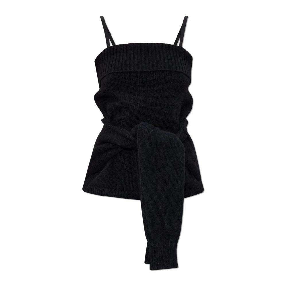 Dolce & Gabbana Mujer Negro - Top Con Tirantes - Tops - S - Top Con Tirantes