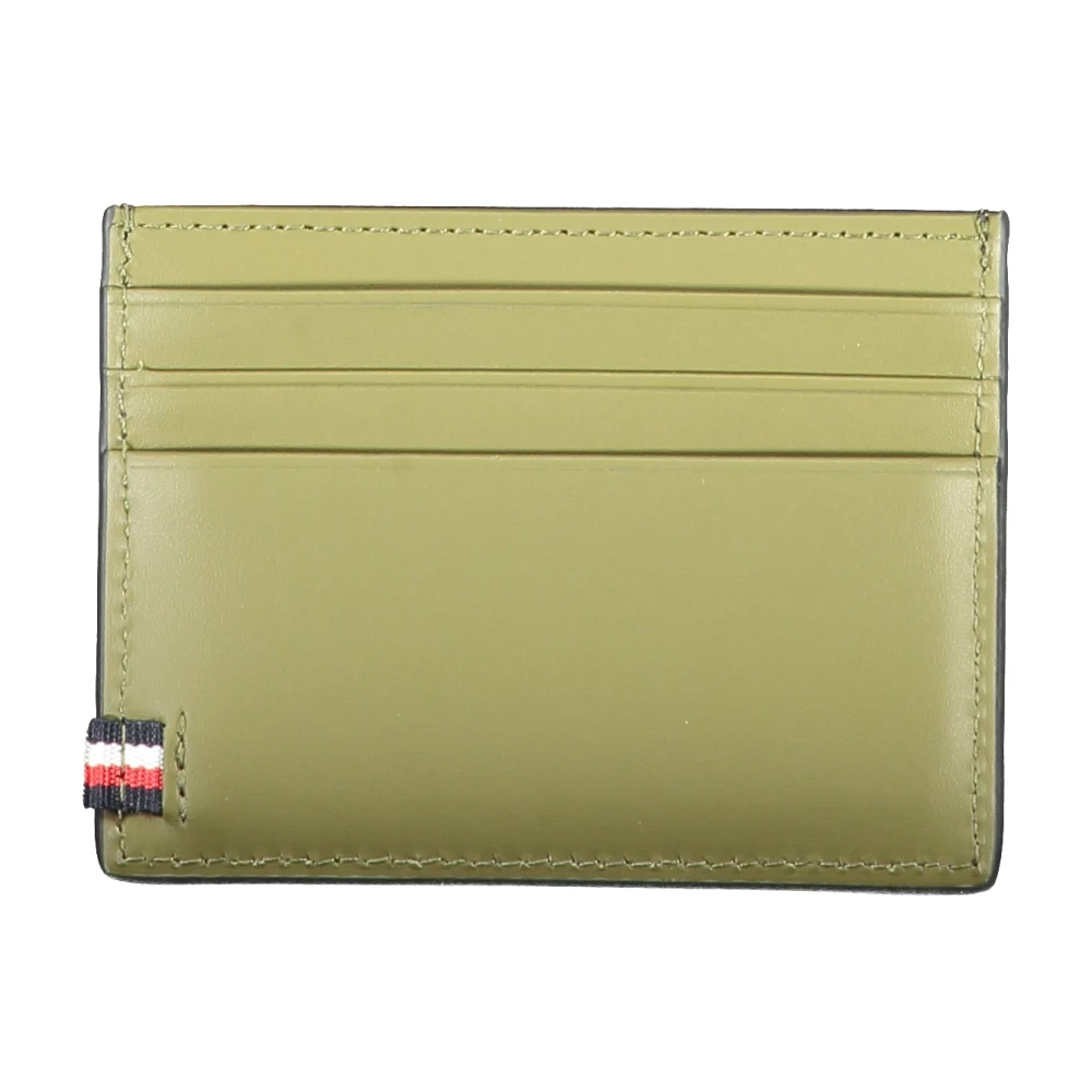 Tommy Hilfiger Heren Portemonnee Zwart Kaarthouder Contrast Logo Black Heren