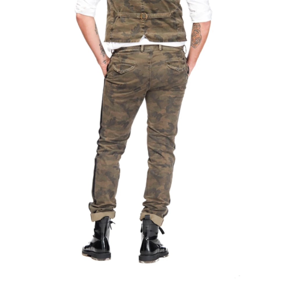 Mason's Slim-fit Trousers Green Heren