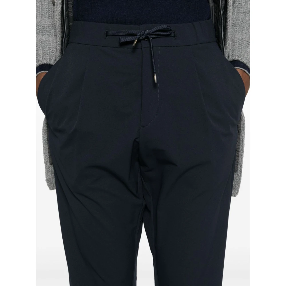 Herno Slim Fit Katoenen Broek Gray Heren