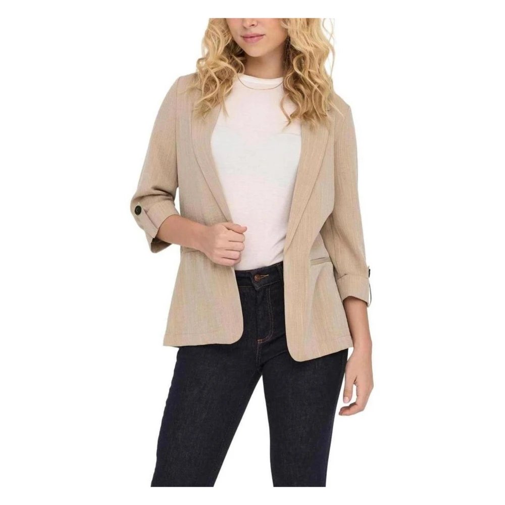 Only Lente Zomer Damesjas Beige Dames