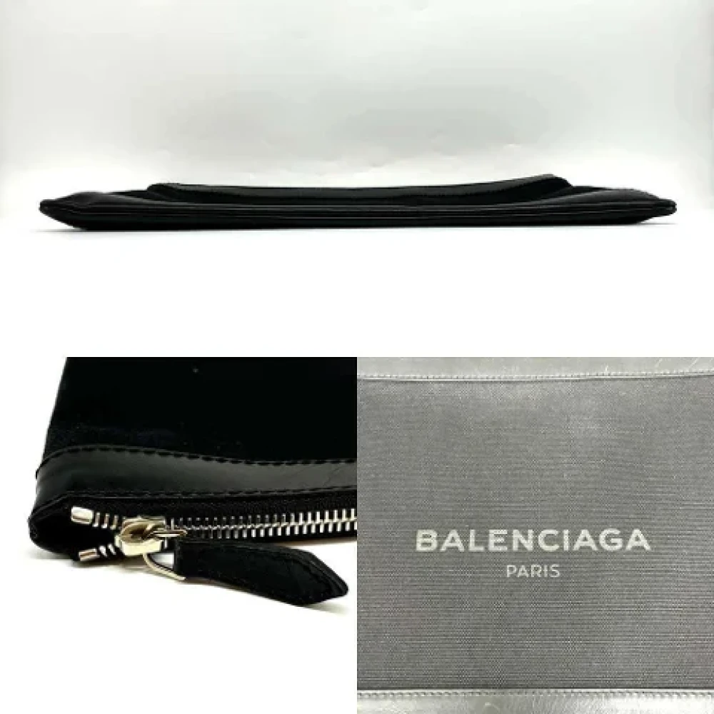Balenciaga Vintage Pre-owned Canvas clutches Black Dames
