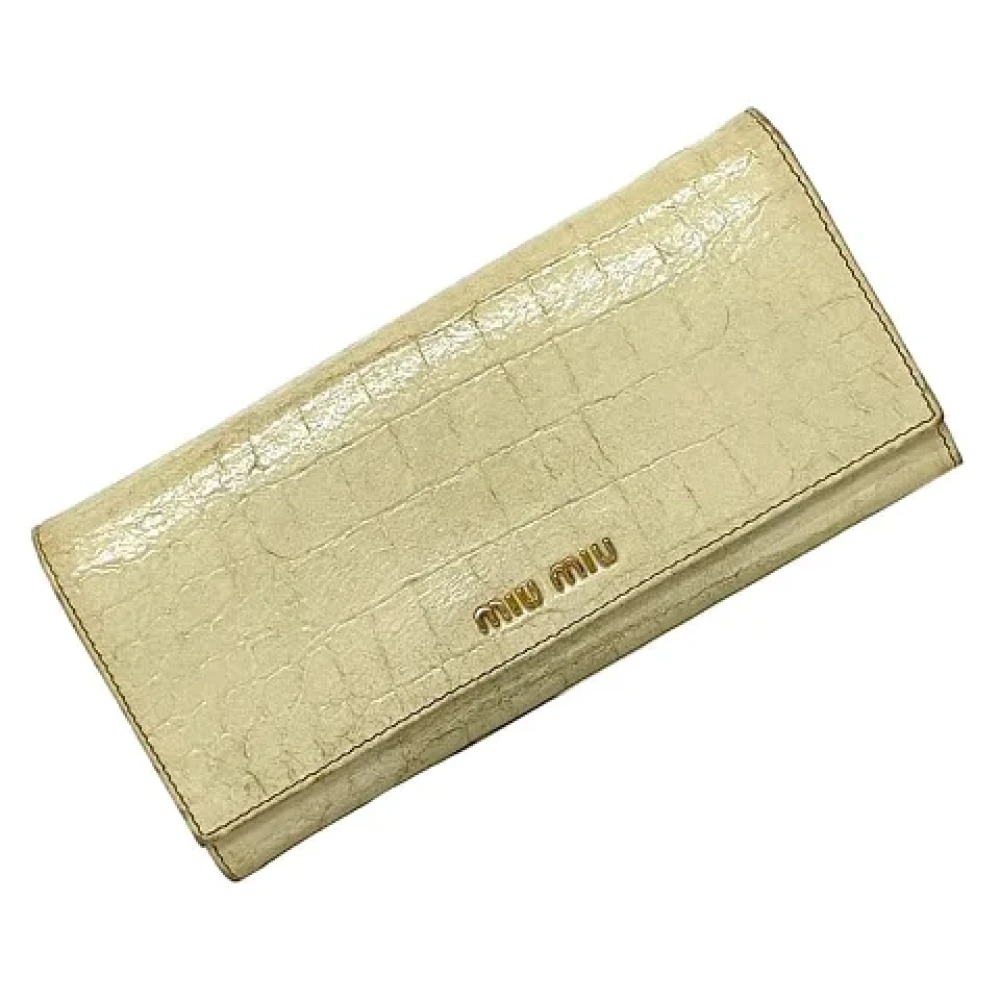 Pre-owned > Pre-owned Accessories > Pre-owned Wallets - - Miu Miu Pre-owned - Modalova