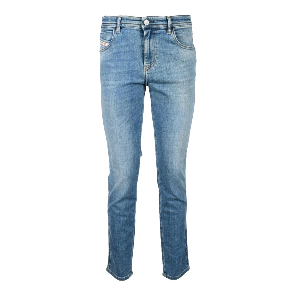 Diesel Katoenmix Stretch Jeans Blue Dames