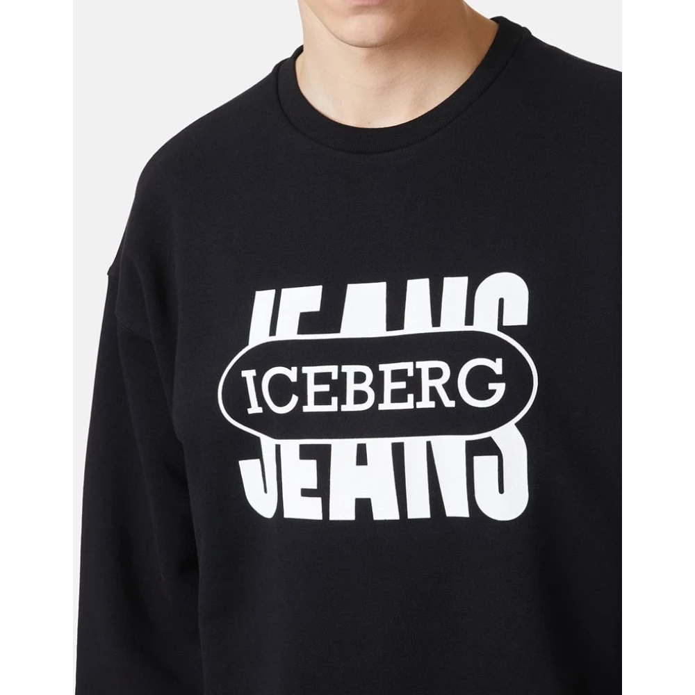 Iceberg 50e verjaardag crewneck sweatshirt Black Heren