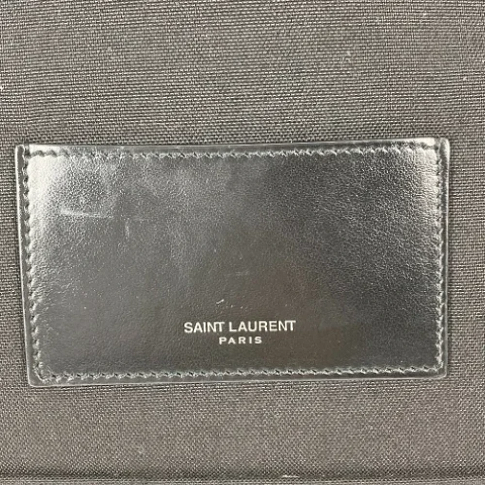 Yves Saint Laurent Vintage Pre-owned Leather backpacks Black Dames