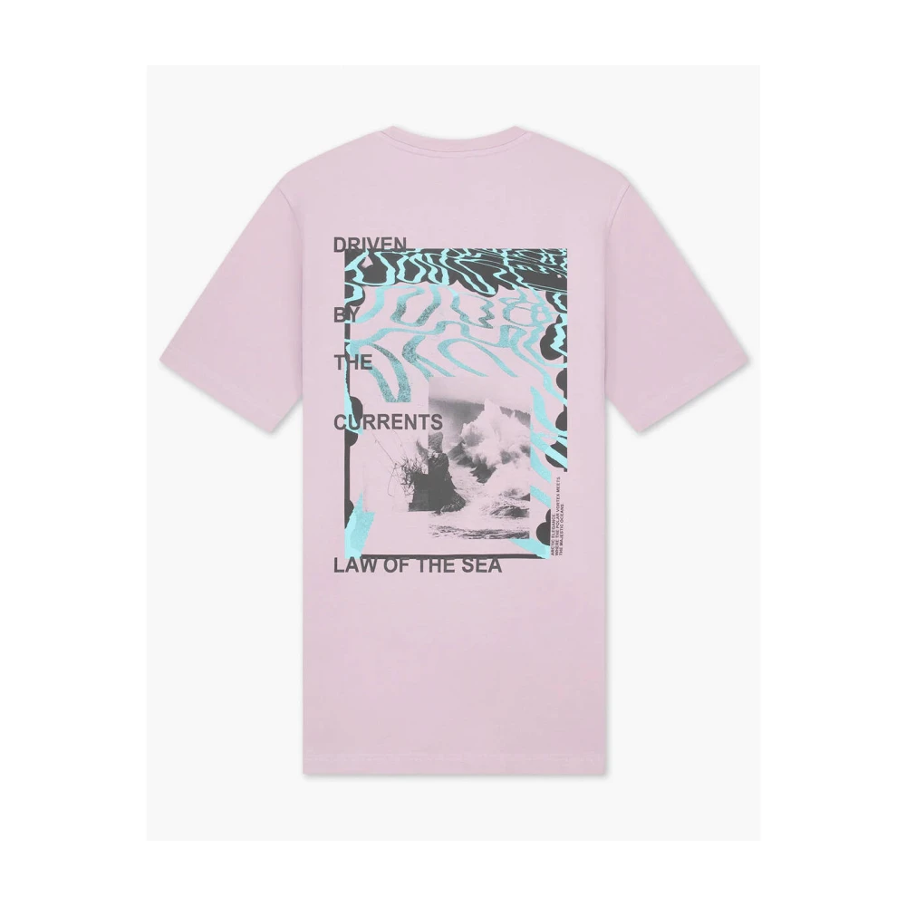 LAW OF THE SEA Polar T-shirt korte mouw Pink Heren