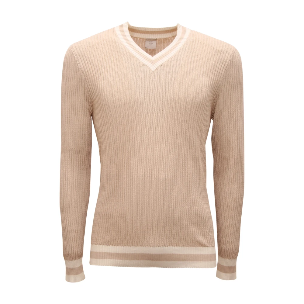 Eleventy Herren Beige Strickwaren, Sgröße: