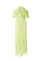 green-halterneck-off-shoulder-dress