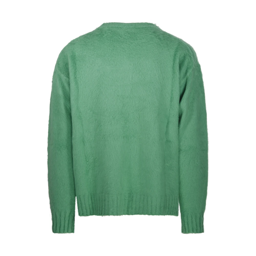 Roberto Collina Groene Ronde Hals Trui Green Heren
