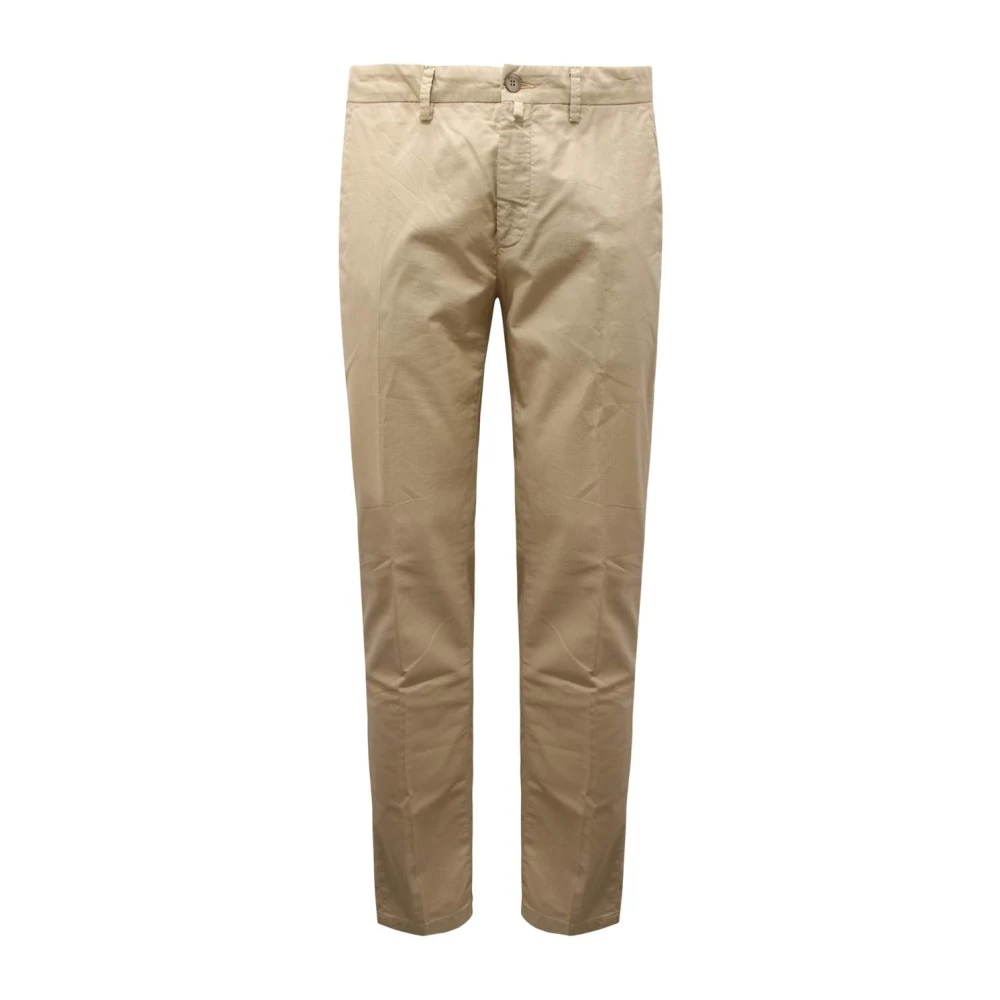 Siviglia Mannelijk Beige Broeken Heren, W34, Geruite Broek In Tonale Print