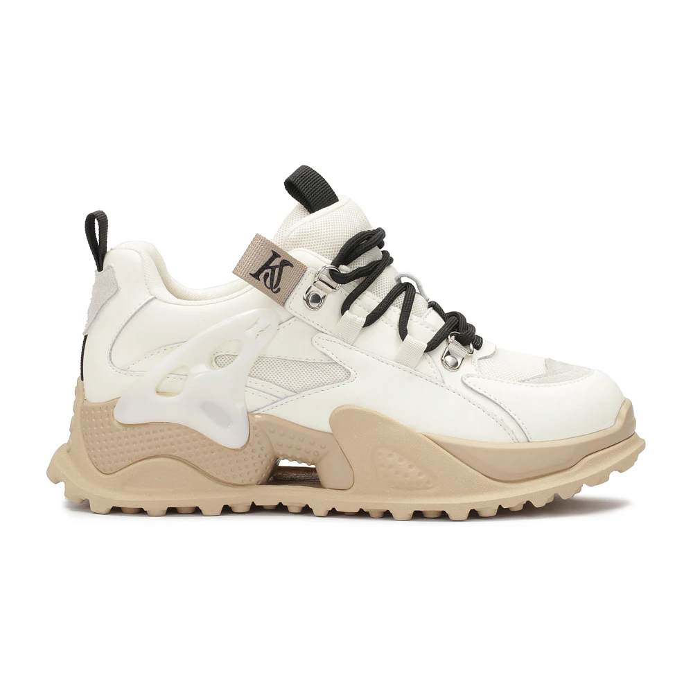 Kazar Studio sneakers van gecombineerde materialen Dames Schoenen Beige