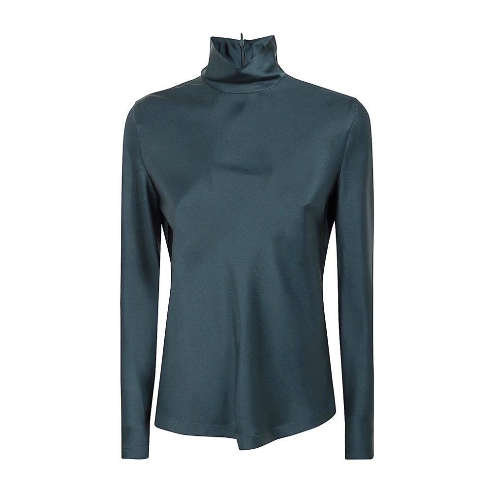 Giorgio Armani Bos High Neck Shirt Green Dames