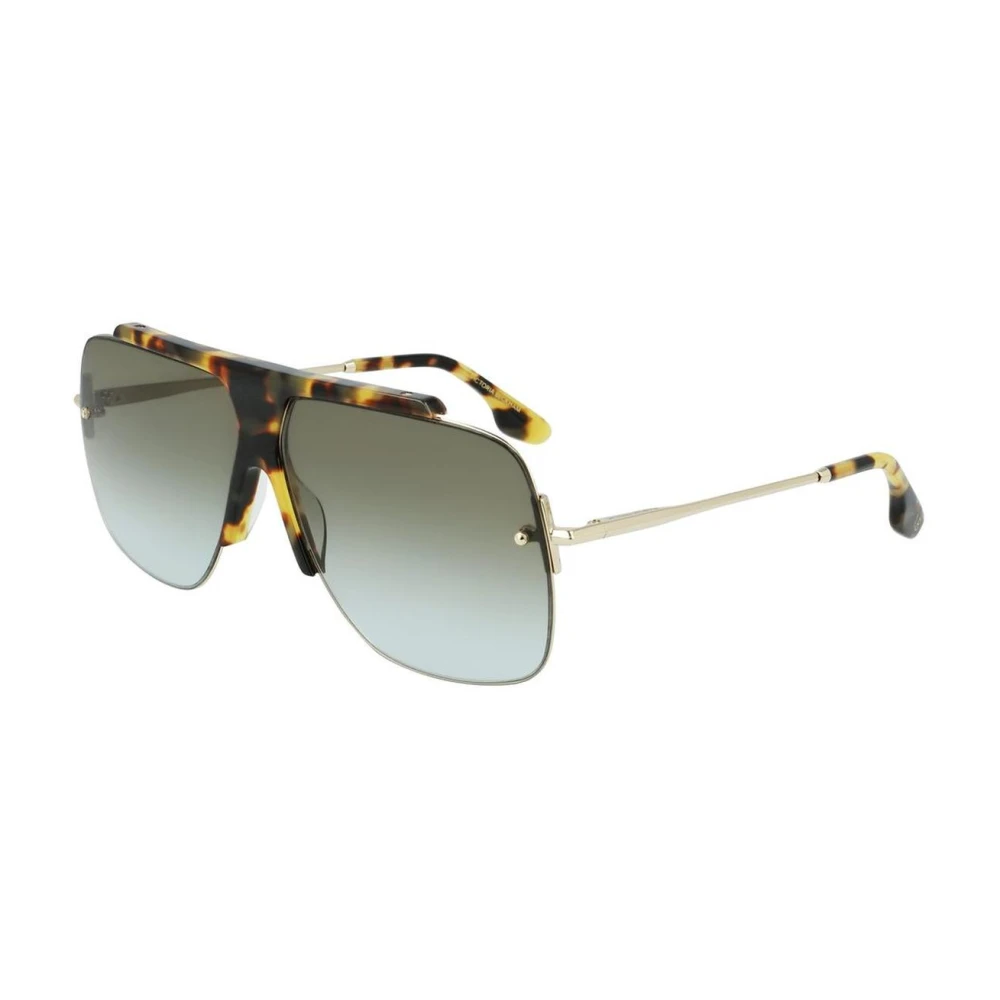 Victoria Beckham Women's Brown Acetate Square Frame Sunglasses