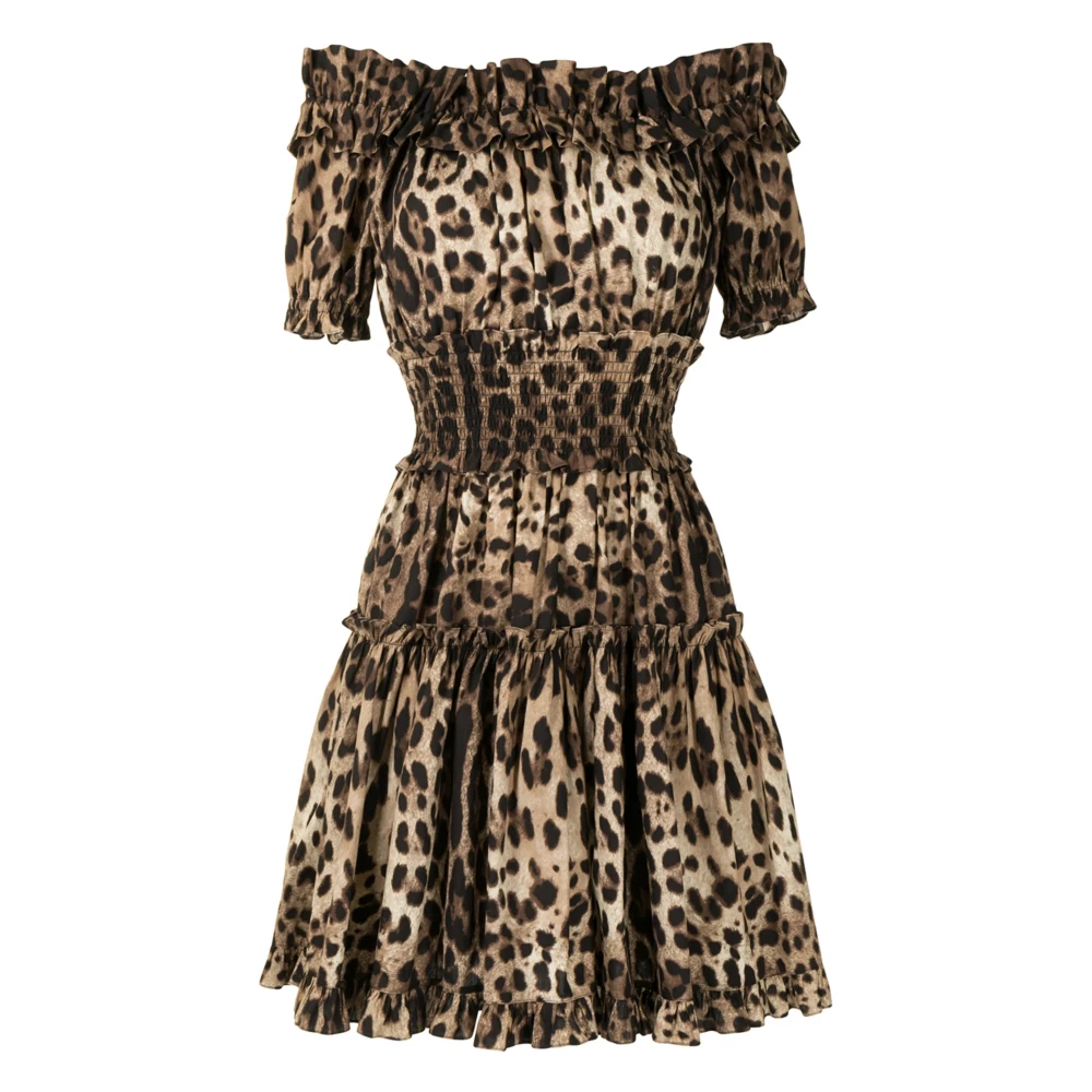 Dolce & Gabbana Women's Brown Dresses - Short Dresses - M - Dresses