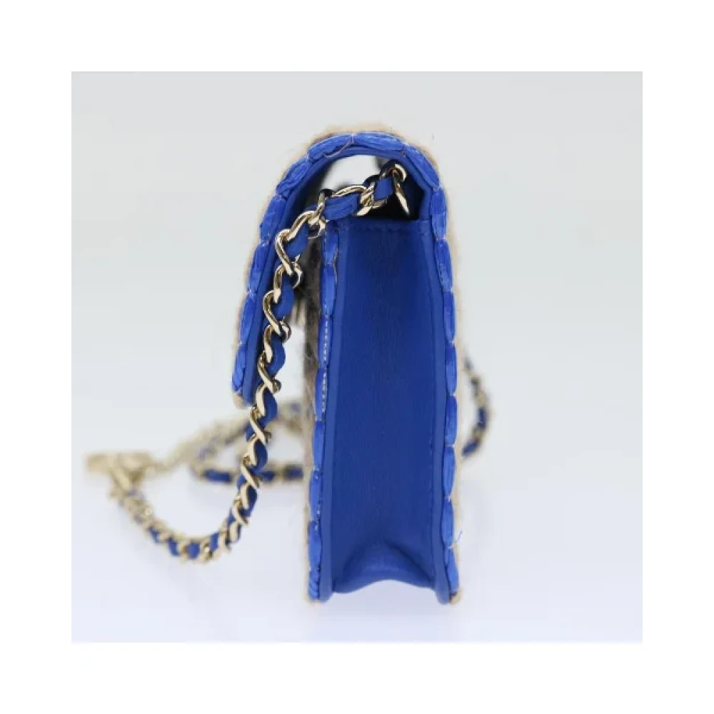 Chanel Vintage Pre-owned Canvas chanel-bags Blue Dames