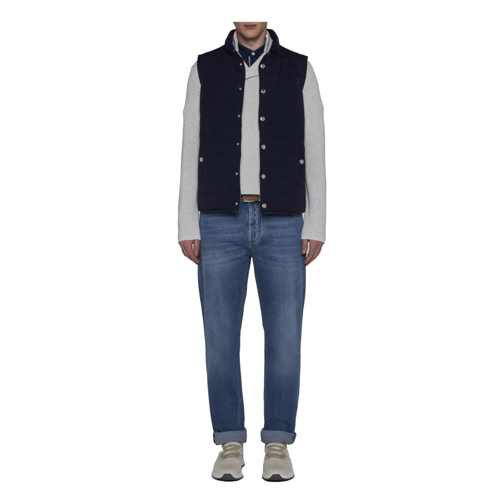 BRUNELLO CUCINELLI Indigo Blue Slim Fit Jeans Blue Heren