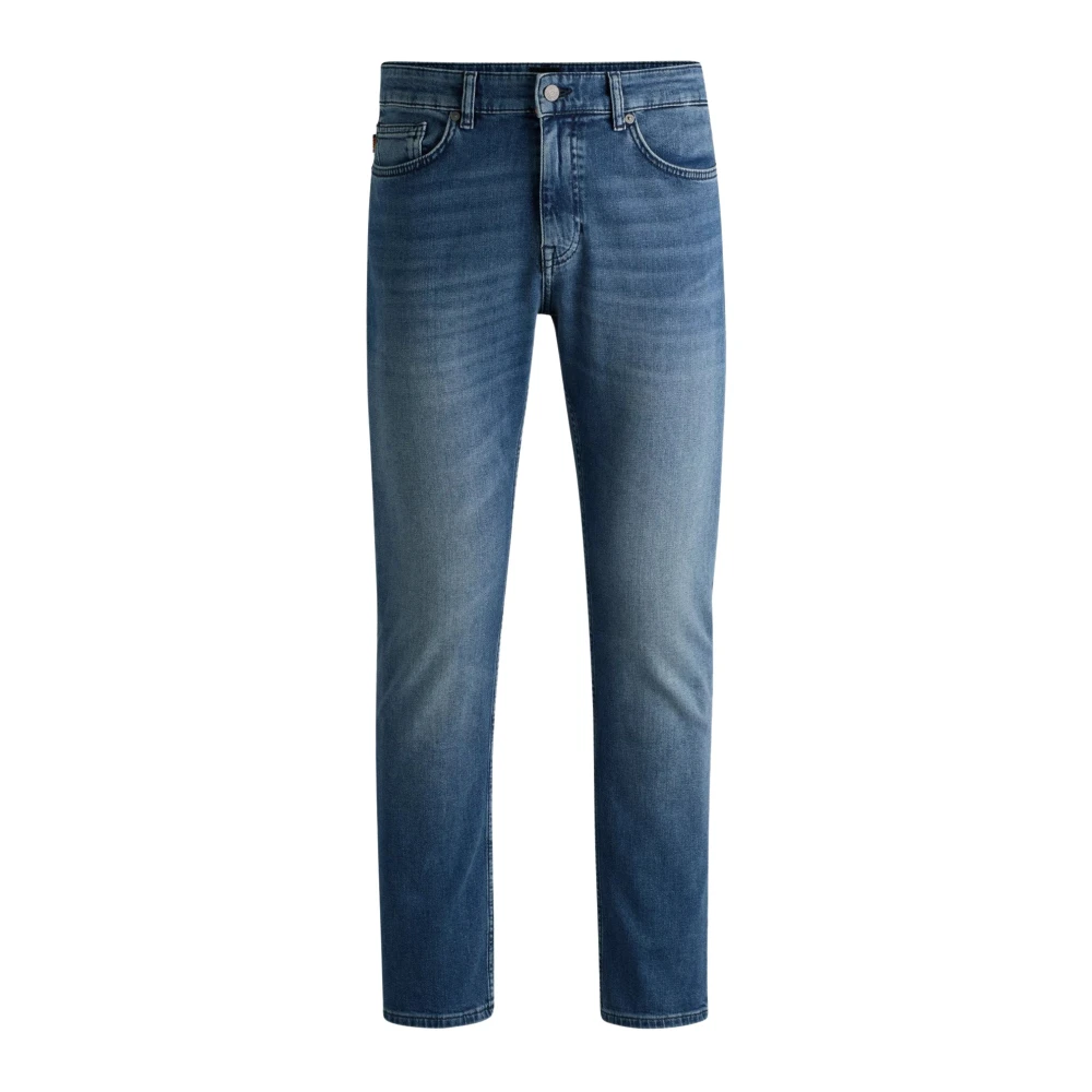 Hugo Boss Slim Fit Mid-Washed Jeans Blue Heren