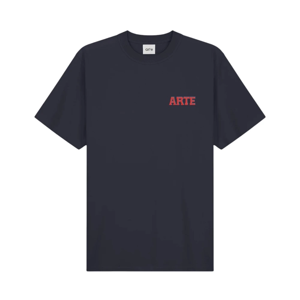 Arte Antwerp T-shirt met print op de rug Blue Heren