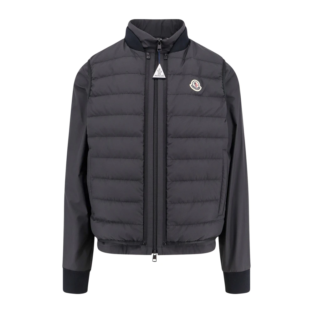Moncler Jas met Afneembare Vest en Ritssluiting Black Heren
