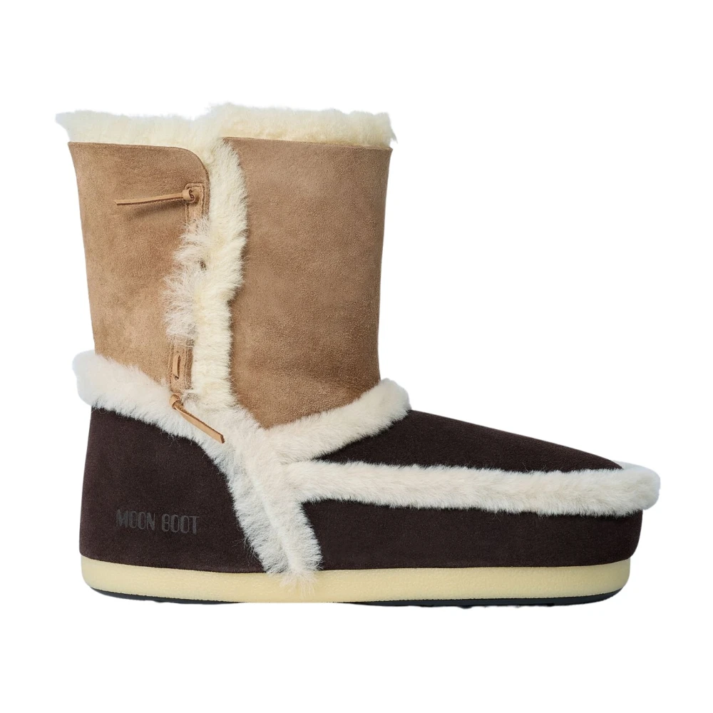 Moon Boot Women's Brown Evx Patch Low Nylon Boots