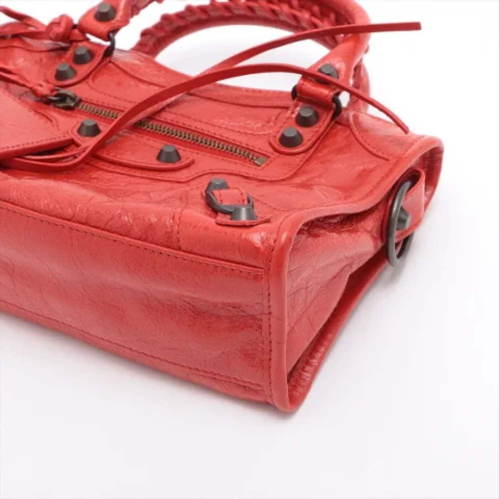 Balenciaga Vintage Pre-owned Leather handbags Red Dames